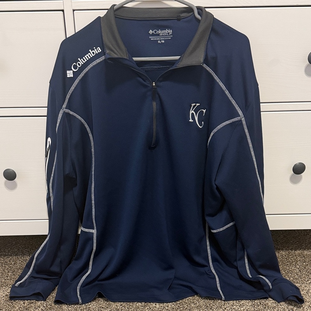 Columbia Dark Blue Quarter-Zip Pullover